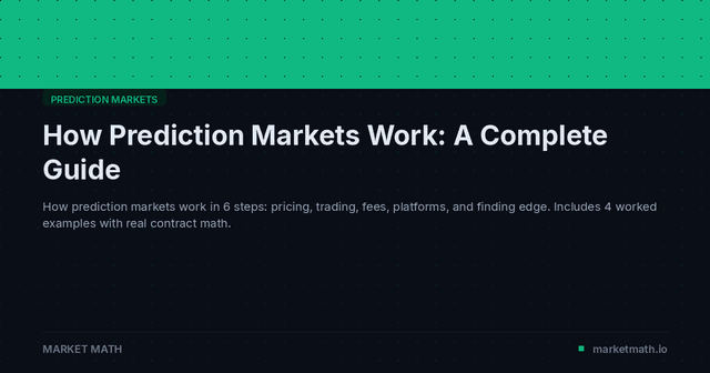 How Prediction Markets Work: A Complete Guide