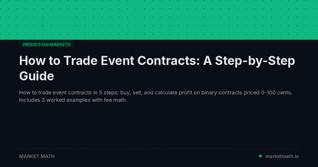 How to Trade Event Contracts: A Step-by-Step Guide