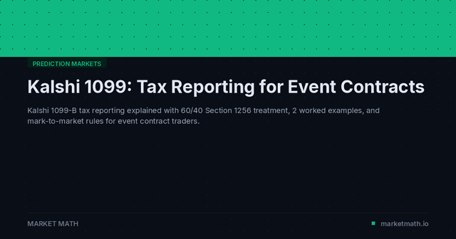 Kalshi 1099: Tax Reporting for Event Contracts